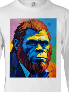 Bigfoot modern painted poster teeshirt